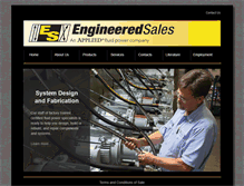 Tablet Screenshot of engineeredsales.com